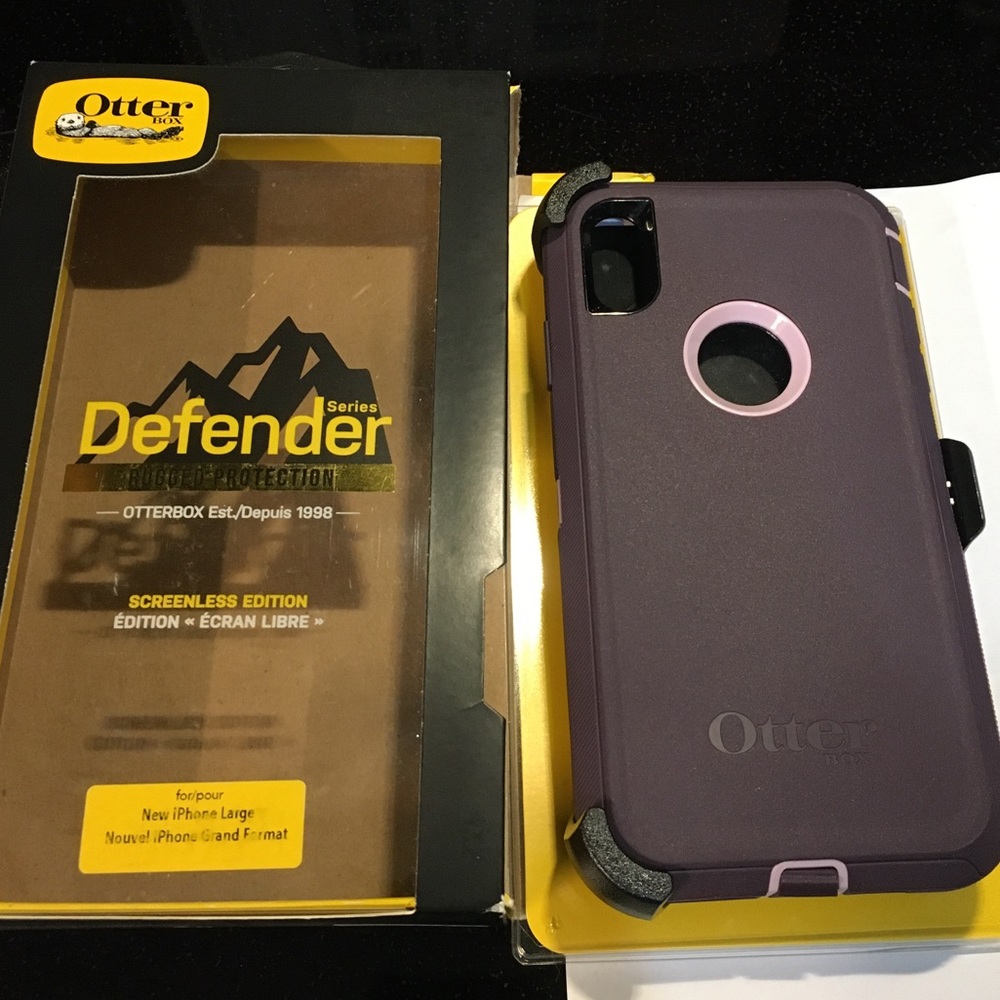 Otter Box case iPhone XS Max Pro w/ belt-clip.